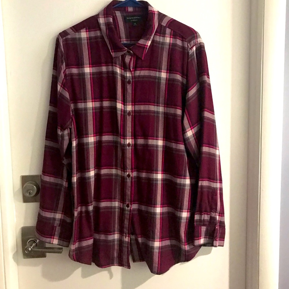 Boyfriend Flannel Shirt from Banana Republic